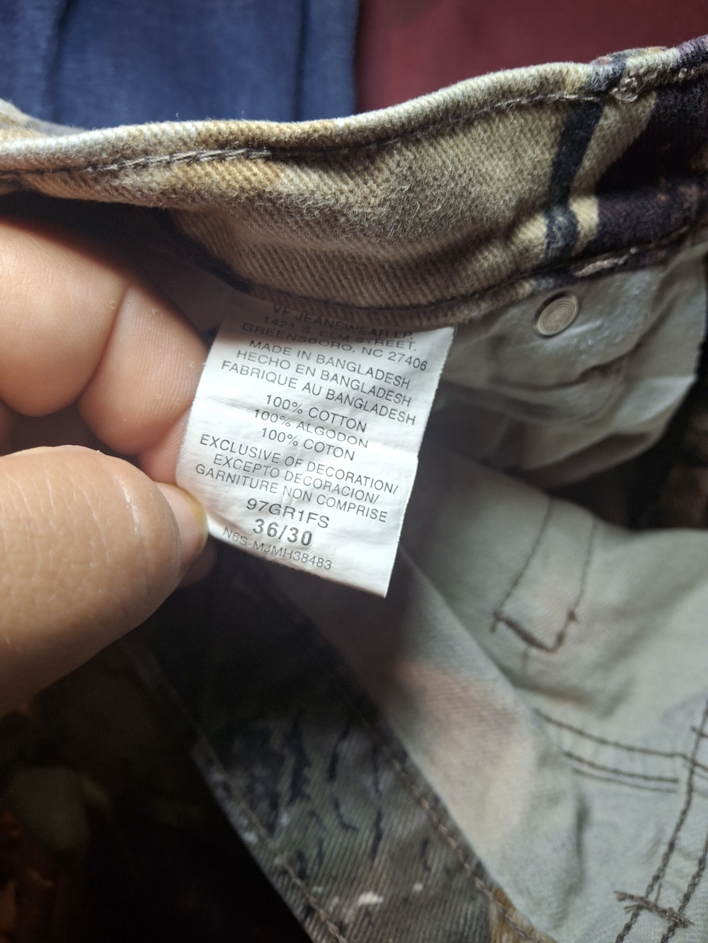 Wrangler Men's Realtree Camo Pants - Brown/Tan/Gray - Picture 3 of 3